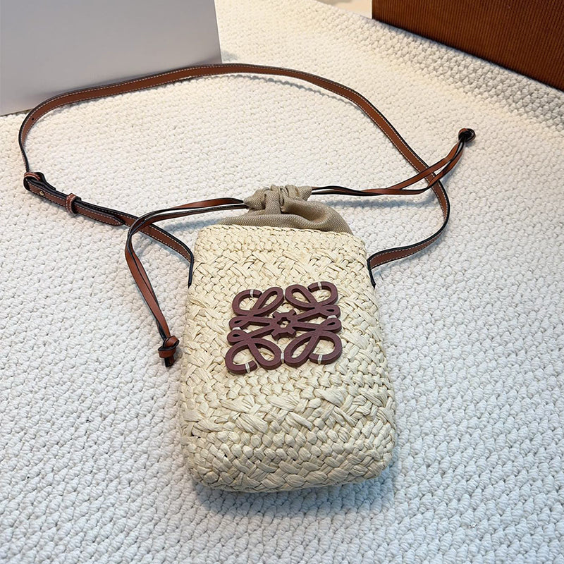 6XA444BDE Stylish Woven Handbag