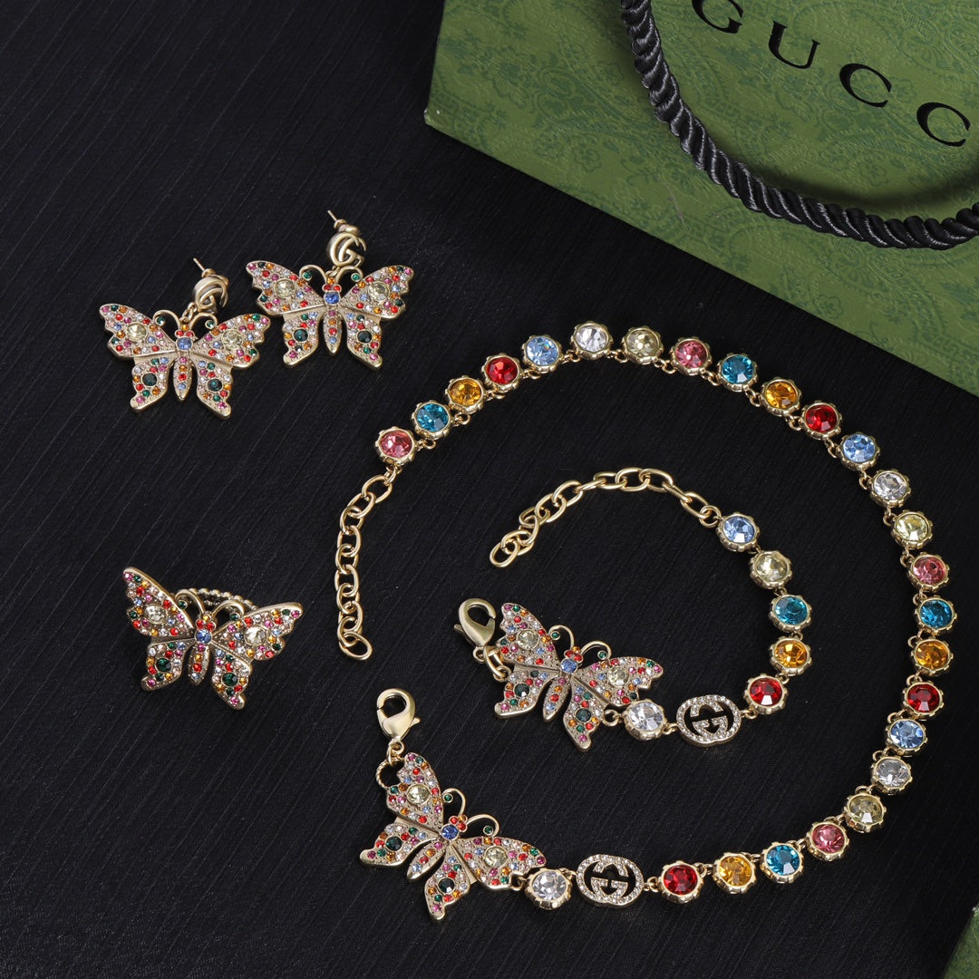 1YB58XDE Stylish Necklaces Bracelets Earrings Rings
