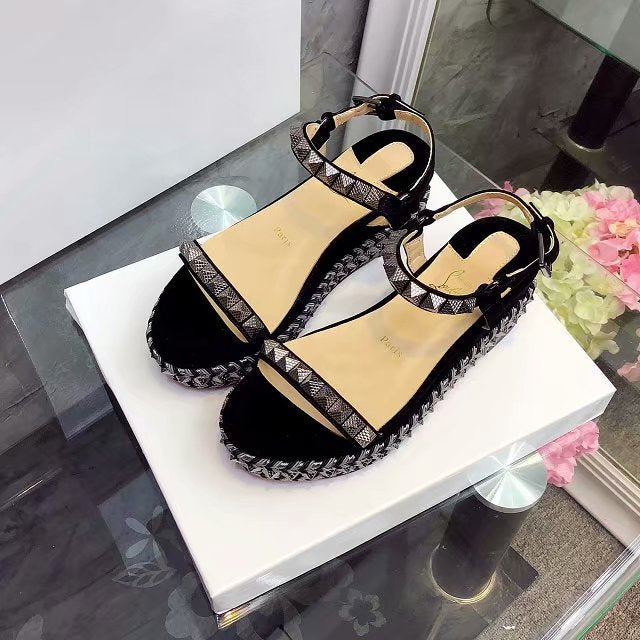 J4A59ZDE Stylish leather High heels 6cm