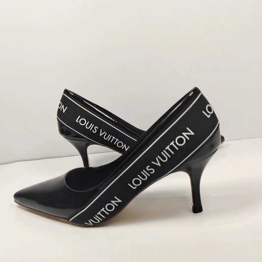 245RE29ZDE Stylish leather  High heels
