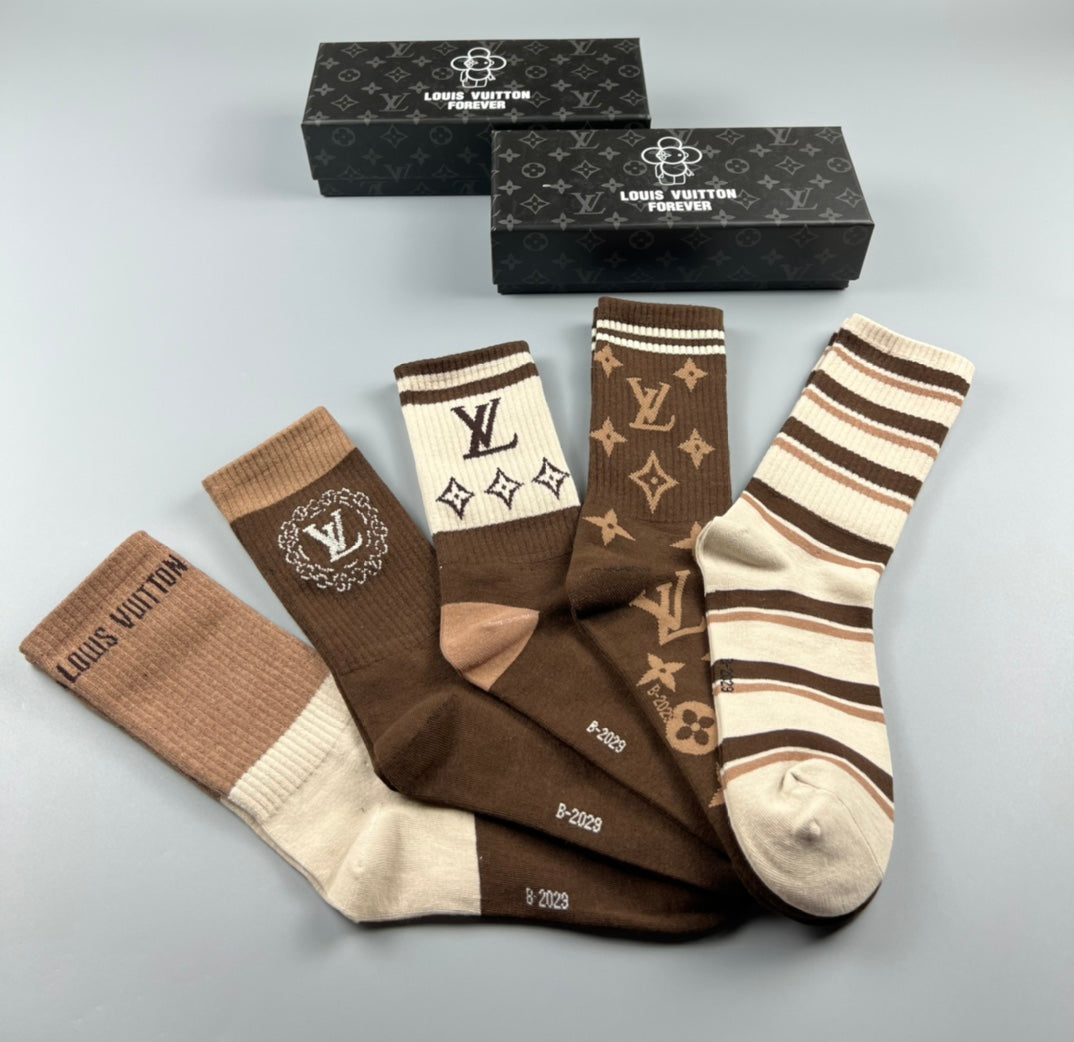 235XE1SDE Stylish socks(5 pairs )