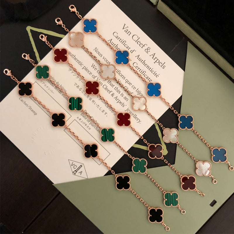 5XVA180KDE Stylish bracelets 5 flowers normal size1.5cm flower