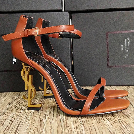 2XSL146ZDE Stylish leather high heels Heel high: 10.5cm